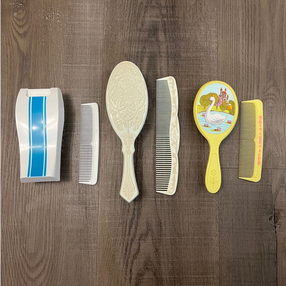 Vtg Avon Brush and Combs Set of 3 Sets